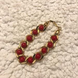 Red and Gold Bracelet